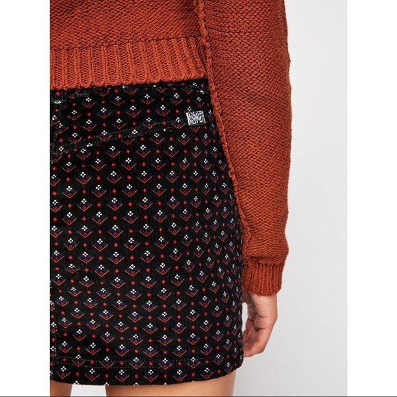 [Free People] Joanie Printed Cord Skirt - Picture 7 of 15
